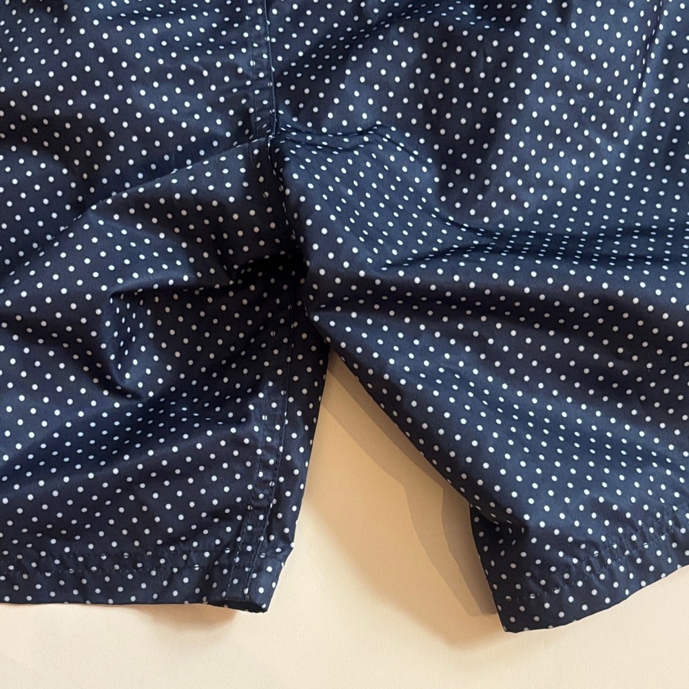 2xist Dark Blue Swim Trunks with White Swiss Dots NWOT - Picture 14 of 15